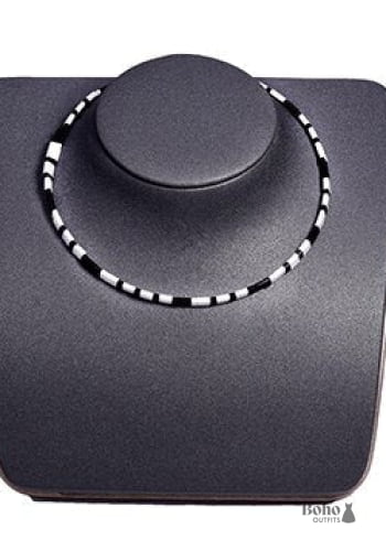 Boho Necklace, Tila Bead Choker, Color of Life